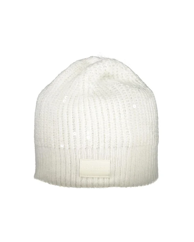 Guess Jeans Guess Sequin Beanie - White Chic Ripped Jeans