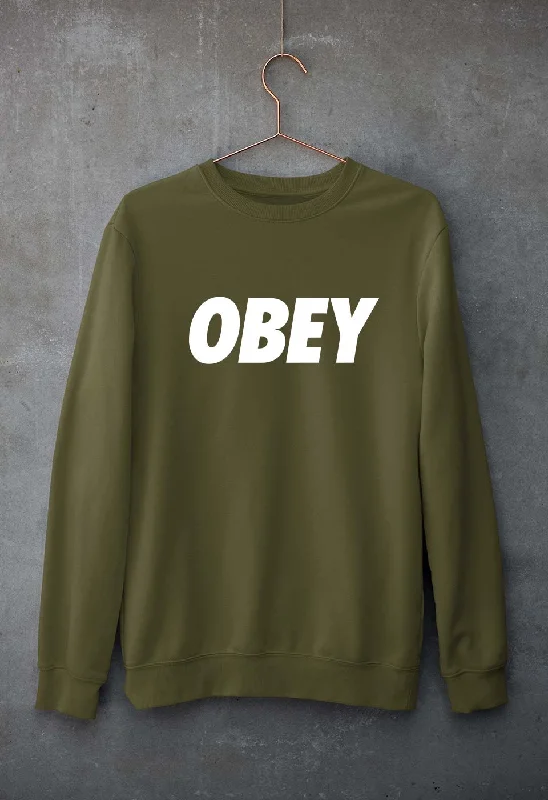 Obey Unisex Sweatshirt for Men/Women Hoodie with Monochrome Minimalist Simple