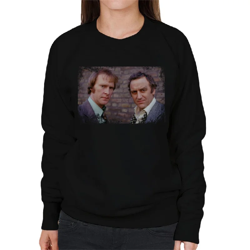 TV Times John Thaw And Dennis Waterman The Sweeney Women's Sweatshirt Hoodie with Rolled Sleeves Casual Relaxed TV Times John Thaw And Dennis Waterman The Sweeney Women's Sweatshirt Hoodie with Rolled Sleeves Casual Relaxed
