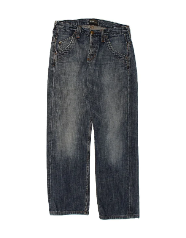 LEE Womens Straight Jeans W31 L31 Blue Cotton Classic Blue Denim Jeans