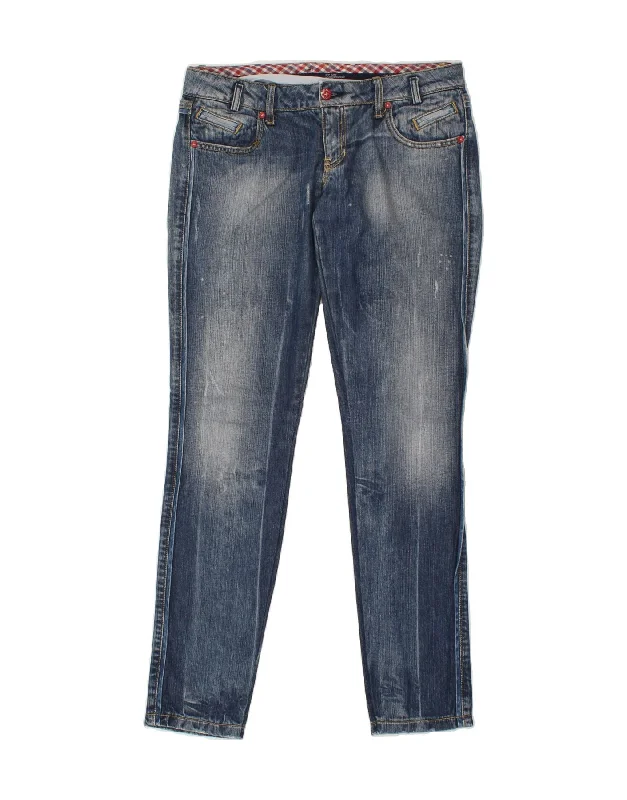 ZU ELEMENTS Womens Skinny Jeans W30 L33 Navy Blue Cotton Fashionable Straight Cut Jeans ZU ELEMENTS Womens Skinny Jeans W30 L33 Navy Blue Cotton Fashionable Straight Cut Jeans
