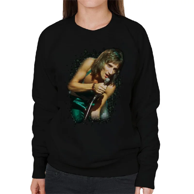 TV Times Rod Stewart Live On Russell Harty Plus Women's Sweatshirt Hoodie with Hem Ribbing Snug Secure TV Times Rod Stewart Live On Russell Harty Plus Women's Sweatshirt Hoodie with Hem Ribbing Snug Secure