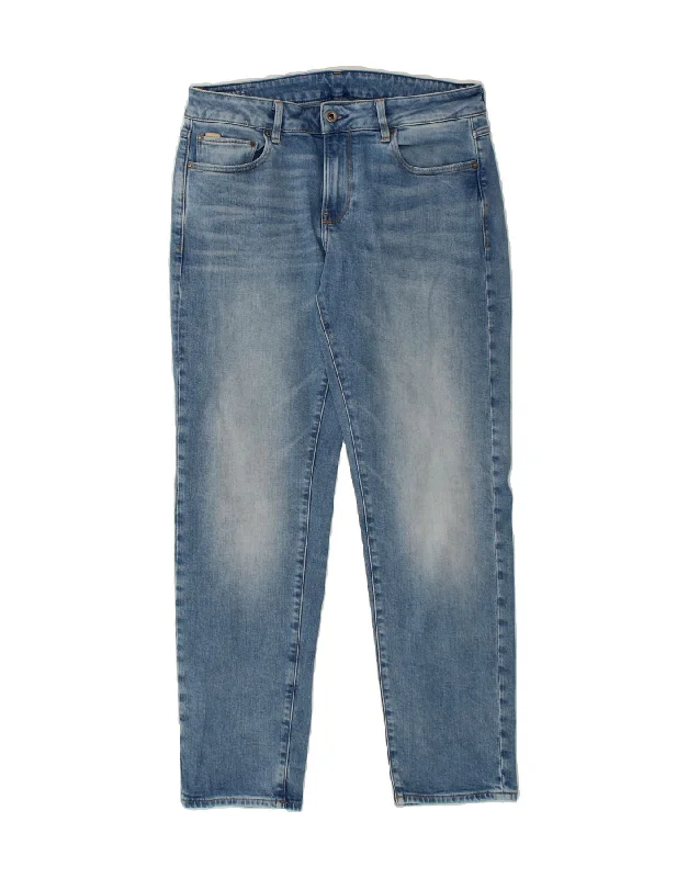 G-STAR Womens Slim Jeans W30 L29  Blue Cotton Fashionable Raw Edge Jeans