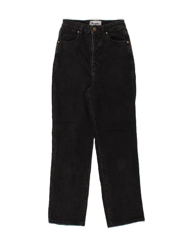 WRANGLER Womens Tapered Jeans UK 6 XS W24 L26 Black Cotton Trendy Layered Pocket Jeans WRANGLER Womens Tapered Jeans UK 6 XS W24 L26 Black Cotton Trendy Layered Pocket Jeans