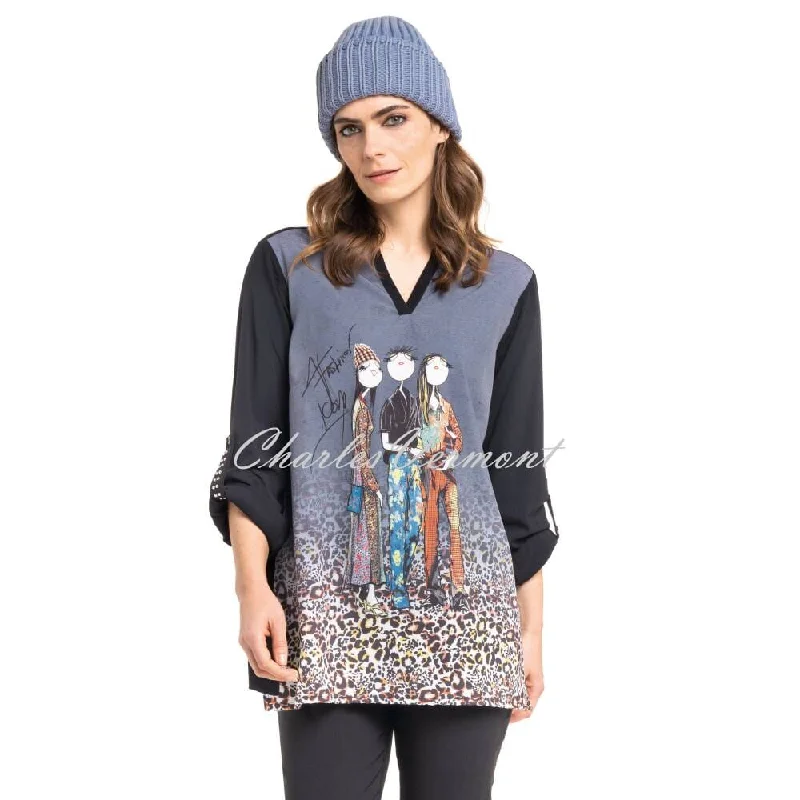 Doris Streich Blouse - Style 216124-56 Delicate Bow Blouse