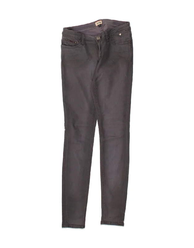 TOMMY HILFIGER Womens Skinny Jeans W28 L34 Grey Cotton Comfortable Jogger Style Jeans TOMMY HILFIGER Womens Skinny Jeans W28 L34 Grey Cotton Comfortable Jogger Style Jeans
