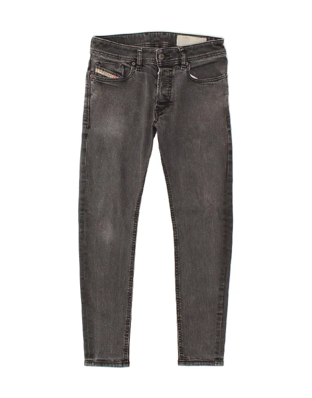 DIESEL Womens Sleenker Skinny Jeans W27 L26 Grey Cotton Elegant Bootcut Fit Jeans