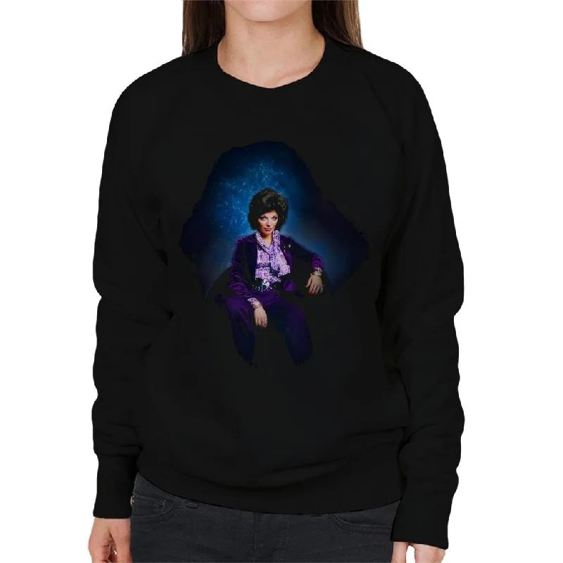 TV Times Joan Collins At Home Stars 1971 Women's Sweatshirt Hoodie with Drawstring Waist Adjustable Fitted TV Times Joan Collins At Home Stars 1971 Women's Sweatshirt Hoodie with Drawstring Waist Adjustable Fitted