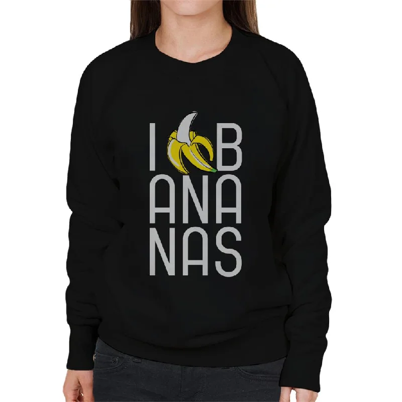 Curious George I Love Bananas Women's Sweatshirt Hoodie with Applique Textured Unique Curious George I Love Bananas Women's Sweatshirt Hoodie with Applique Textured Unique
