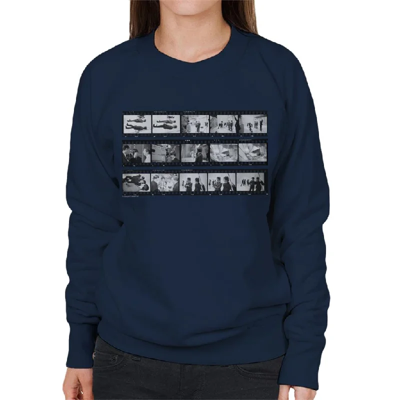 TV Times Beatles Lennon McCartney Show Photo Reel Women's Sweatshirt Hoodie with Hem Raw Edge Edgy Unfinished TV Times Beatles Lennon McCartney Show Photo Reel Women's Sweatshirt Hoodie with Hem Raw Edge Edgy Unfinished