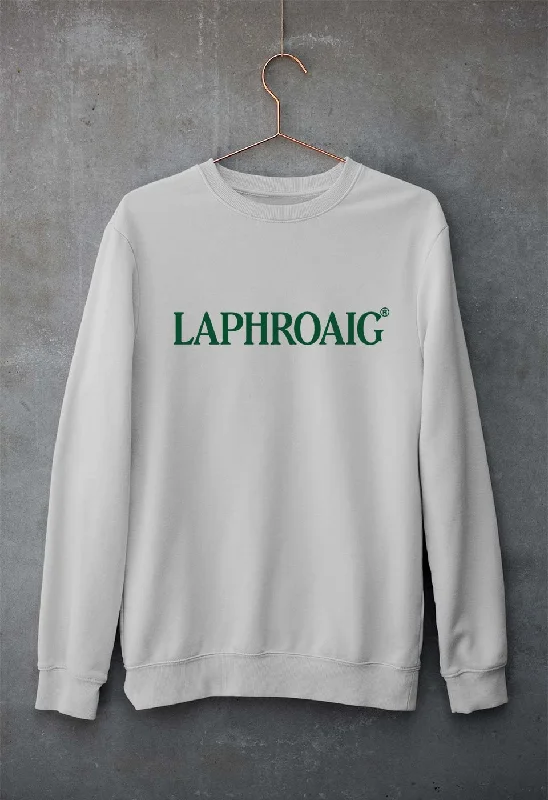 Laphroaig Unisex Sweatshirt for Men/Women Hoodie with Hem Applique Textured Unique