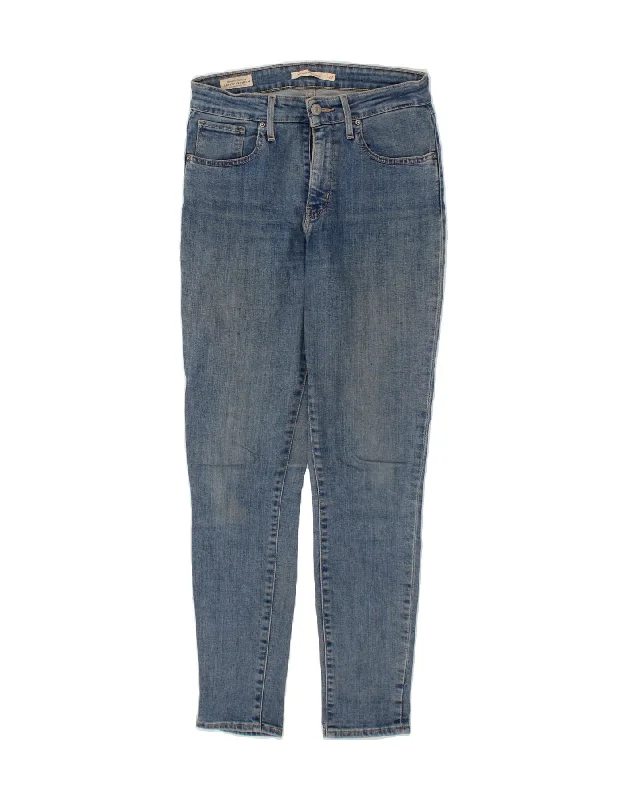 LEVI'S Womens 721 High Rise Skinny Jeans W27 L29 Blue Cotton Fashionable White Denim Jeans LEVI'S Womens 721 High Rise Skinny Jeans W27 L29 Blue Cotton Fashionable White Denim Jeans
