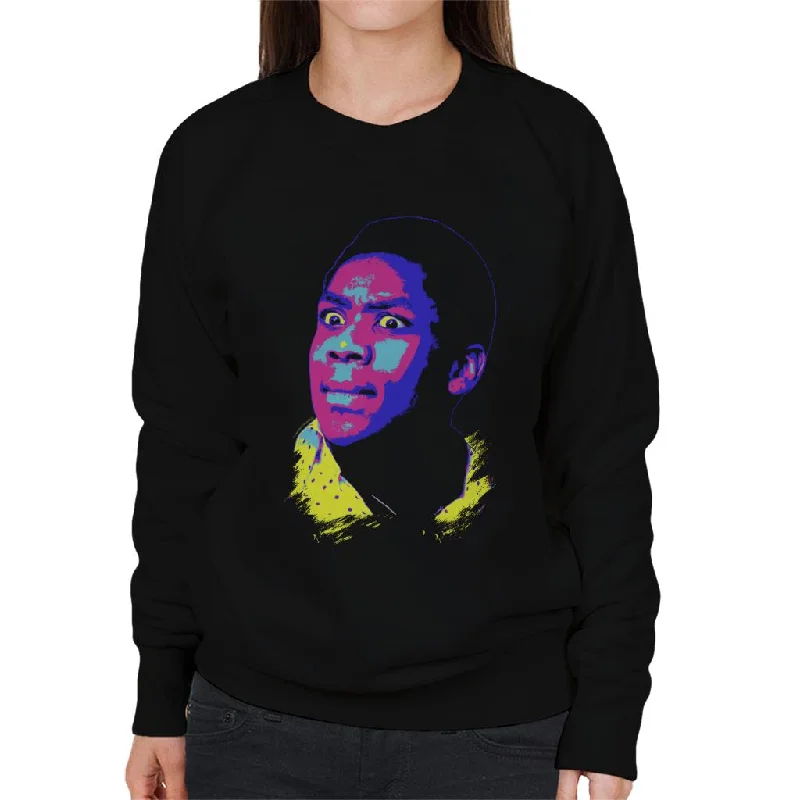 TV Times Lenny Henry 1976 Pop Art Stylised Women's Sweatshirt Hoodie with Crew Neck Simple Timeless TV Times Lenny Henry 1976 Pop Art Stylised Women's Sweatshirt Hoodie with Crew Neck Simple Timeless