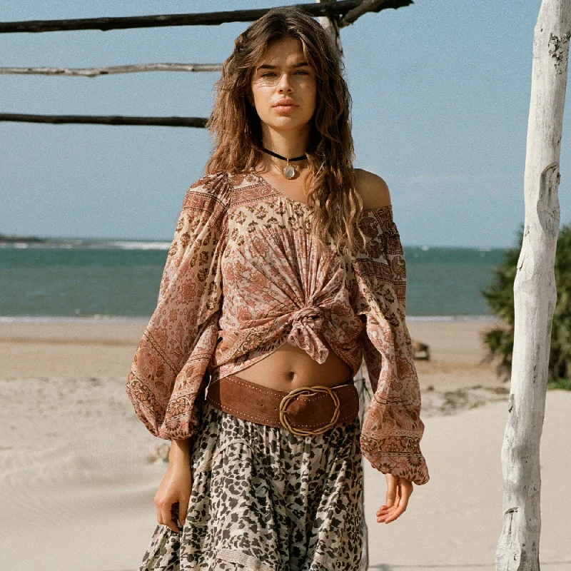 Lovers Beach Blouse Bell Sleeve Blouse
