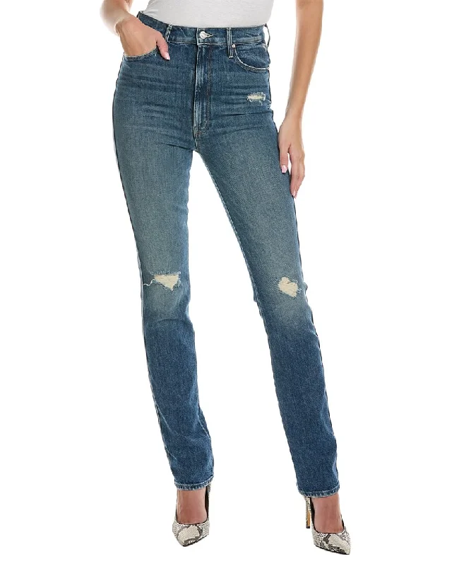 MOTHER Denim High-Waist Dazzler Double Heel Morning Chores Jean Comfortable Dark Wash Jeans MOTHER Denim High-Waist Dazzler Double Heel Morning Chores Jean Comfortable Dark Wash Jeans