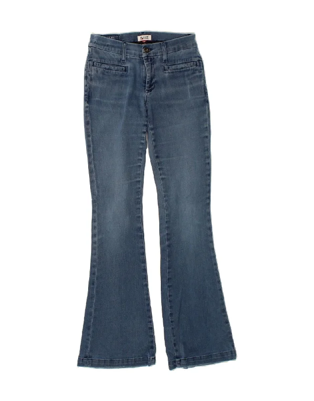 TOMMY HILFIGER Womens Mid Rise Flared Jeans W26 L32 Black Cotton Trendy Bootcut High-Waisted Jeans TOMMY HILFIGER Womens Mid Rise Flared Jeans W26 L32 Black Cotton Trendy Bootcut High-Waisted Jeans