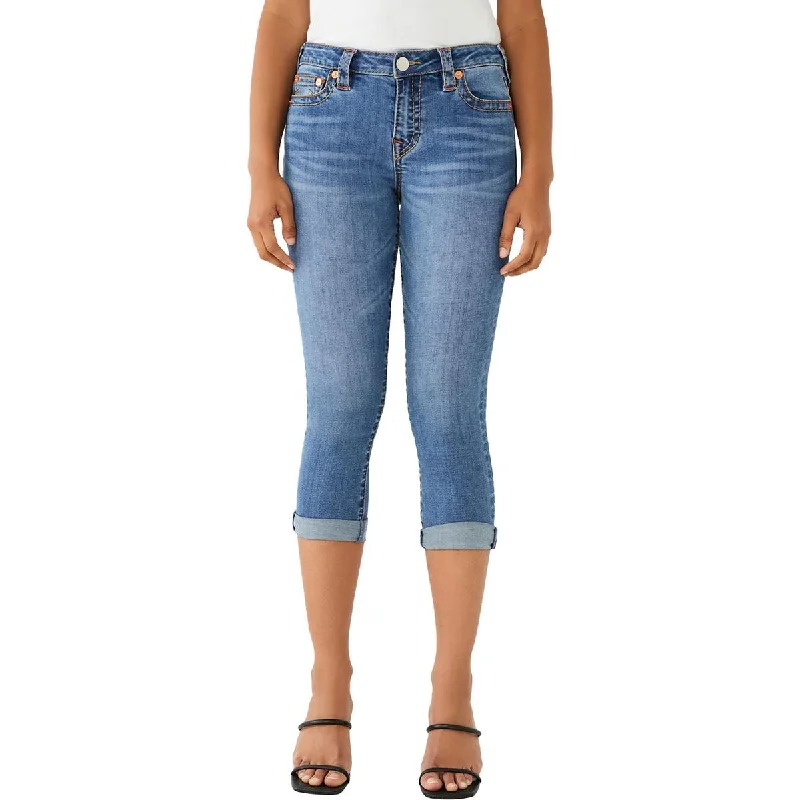 Womens Capri Skinny Capri Jeans Stylish Tapered Fit Jeans