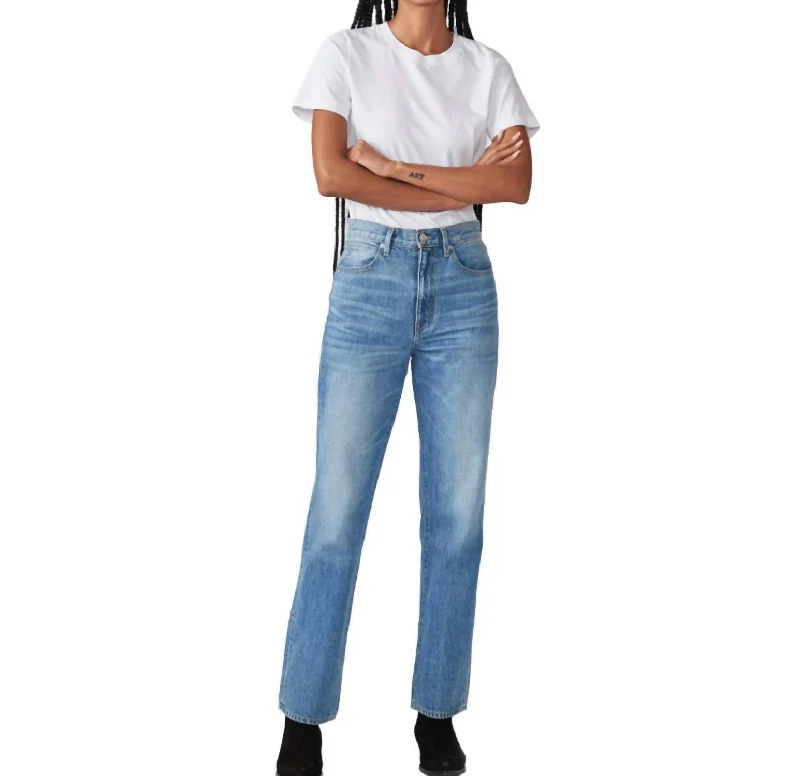 London Straight Jean In Sweet Thing Chic Dark-Wash Skinny Jeans