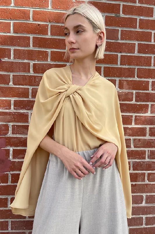 Leni Blouse in Butter Feminine Ruffle Blouse