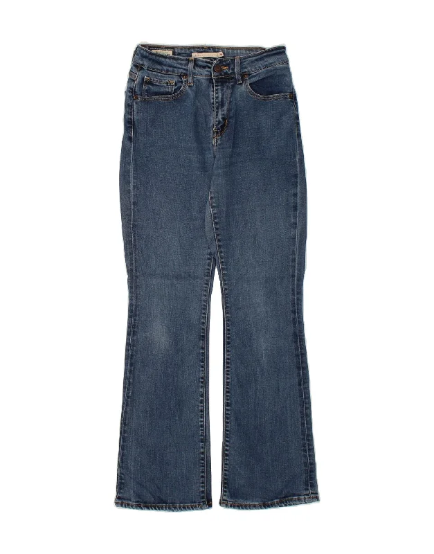 LEVI'S Womens 725 High Rise Bootcut Jeans W26 L29 Blue Cozy Stretch High-Waist Jeans LEVI'S Womens 725 High Rise Bootcut Jeans W26 L29 Blue Cozy Stretch High-Waist Jeans