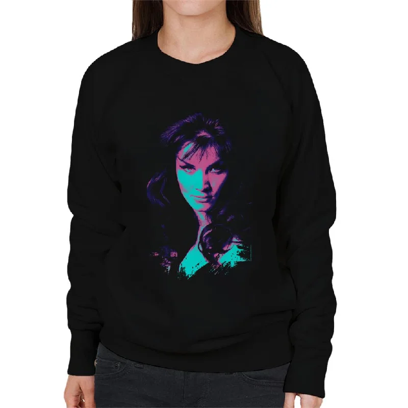 TV Times Kate O Mara Pop Art Stylised Women's Sweatshirt Hoodie with Pattern Geometric Abstract TV Times Kate O Mara Pop Art Stylised Women's Sweatshirt Hoodie with Pattern Geometric Abstract