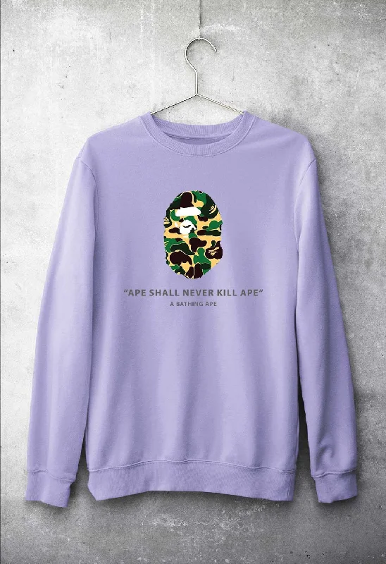 A Bathing Ape Unisex Sweatshirt for Men/Women Hoodie with Neon Bright Vibrant