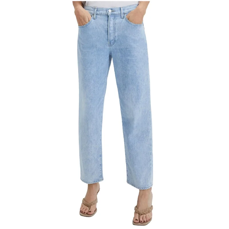 Blake Straight-Leg Jean In Glacier Blue Casual High-Waisted Bootcut Jeans