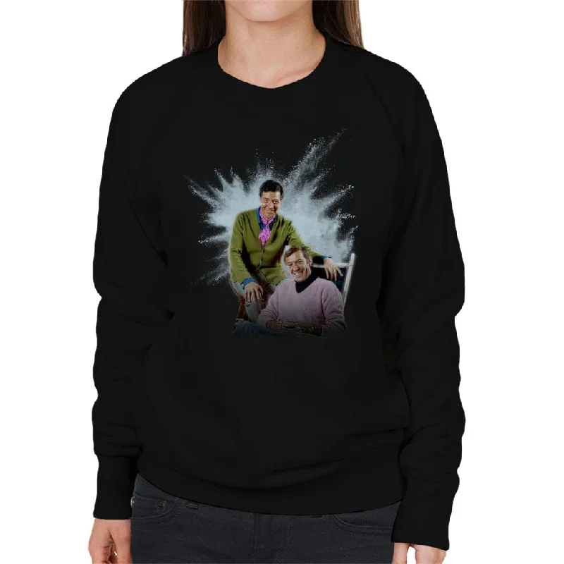 TV Times Max Bygraves And Val Doonican 1970 Women's Sweatshirt Hoodie with Hem Embroidery Detailed Premium TV Times Max Bygraves And Val Doonican 1970 Women's Sweatshirt Hoodie with Hem Embroidery Detailed Premium