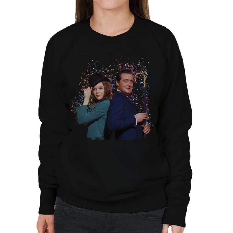 TV Times Avengers Diana Rigg And Patrick Macnee Women's Sweatshirt Hoodie with Print Artistic Unique TV Times Avengers Diana Rigg And Patrick Macnee Women's Sweatshirt Hoodie with Print Artistic Unique