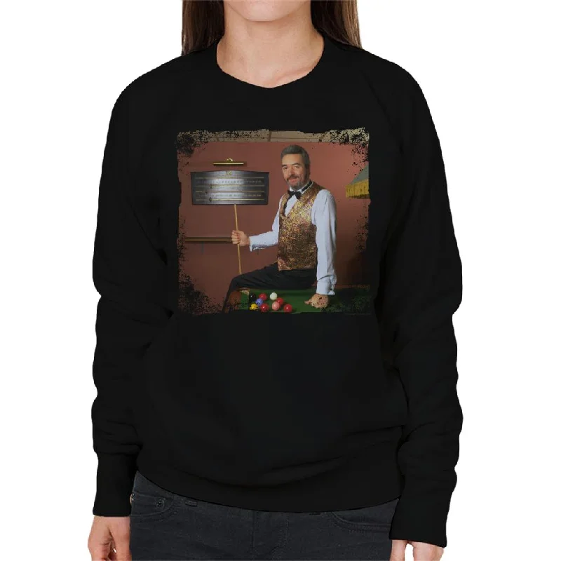 TV Times Snooker Player John Virgo From The Big Break Women's Sweatshirt Hoodie with Sequins Glamorous Eye-catching TV Times Snooker Player John Virgo From The Big Break Women's Sweatshirt Hoodie with Sequins Glamorous Eye-catching