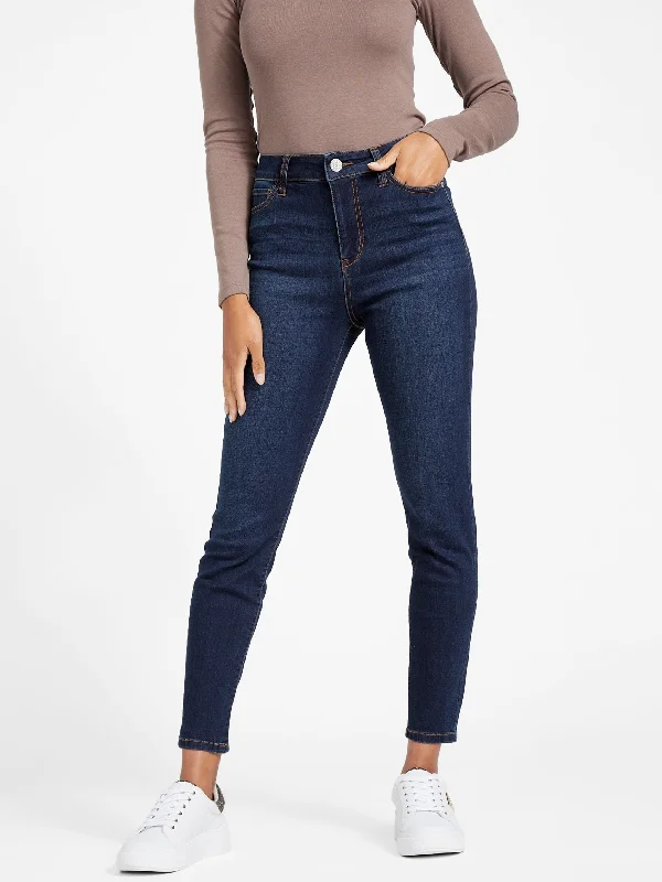 Simmone Skinny Jeans Elegant Raw Hem Jeans