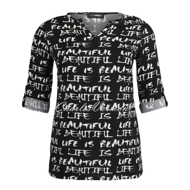Doris Streich 'Life is Beautiful' Blouse - Style 216164-91 Smart Business Blouse