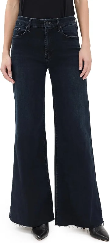 Mother Women's The Roller Fray Jeans, Night in Venice Trendy Skinny Fit Jeans