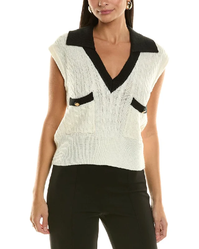 Bishop + Young Bell Ami Wool-Blend Sweater Toggled Drawstring Belted