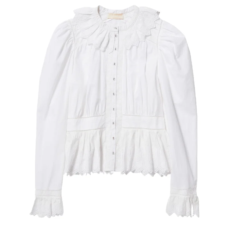 Brigitte White Blouse Sleeveless Chiffon Blouse