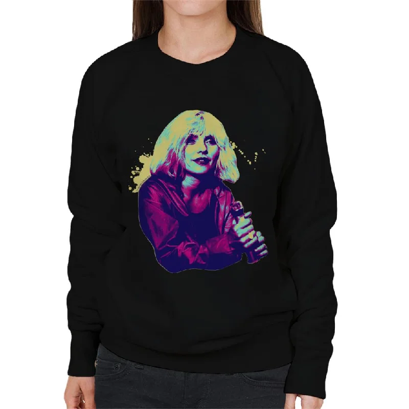 TV Times Debbie Harry Muppet Show 1981 Pop Art Stylised Women's Sweatshirt Hoodie with Patch Decorative Personalized TV Times Debbie Harry Muppet Show 1981 Pop Art Stylised Women's Sweatshirt Hoodie with Patch Decorative Personalized