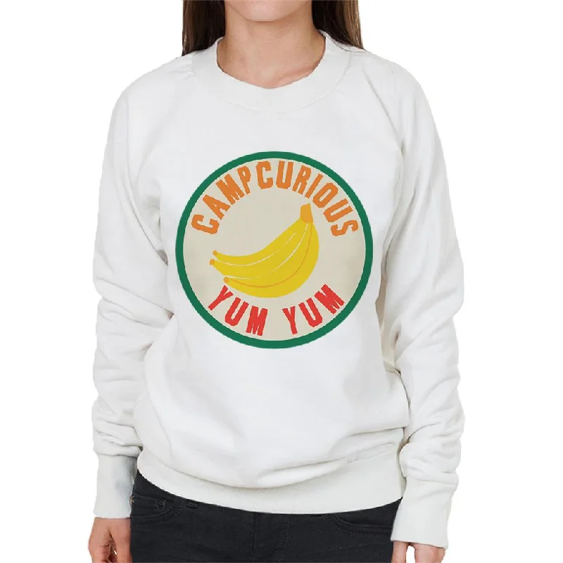 Curious George Camp Curious Yum Yum Women's Sweatshirt Hoodie with Print Artistic Unique