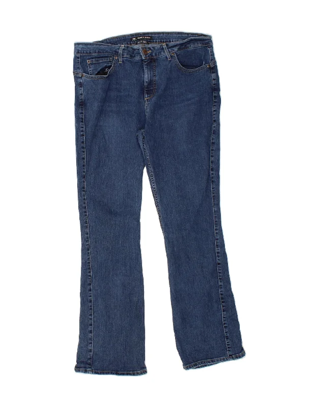 LEE Womens Slim Bootcut Jeans US 18 2XL W38 L31 Blue Cotton Trendy Skinny High-Waist Jeans LEE Womens Slim Bootcut Jeans US 18 2XL W38 L31 Blue Cotton Trendy Skinny High-Waist Jeans