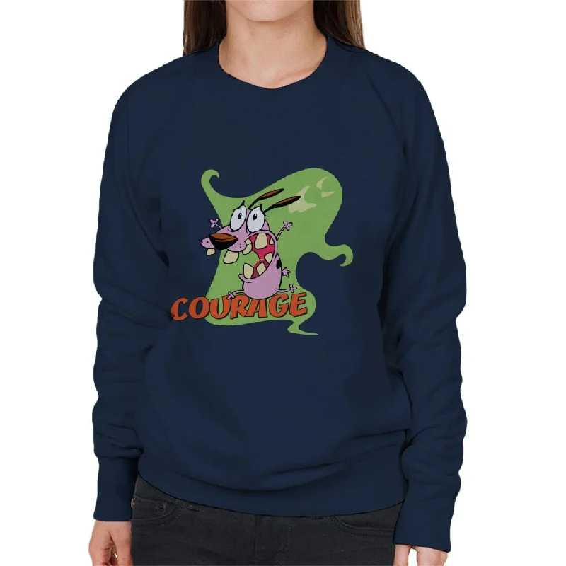 Courage The Cowardly Dog Halloween Scream Women's Sweatshirt Hoodie with Frayed Bohemian Relaxed Courage The Cowardly Dog Halloween Scream Women's Sweatshirt Hoodie with Frayed Bohemian Relaxed