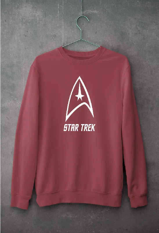 star trek Sweatshirt for Men/Women Hoodie with Half-Zip Sporty Casual