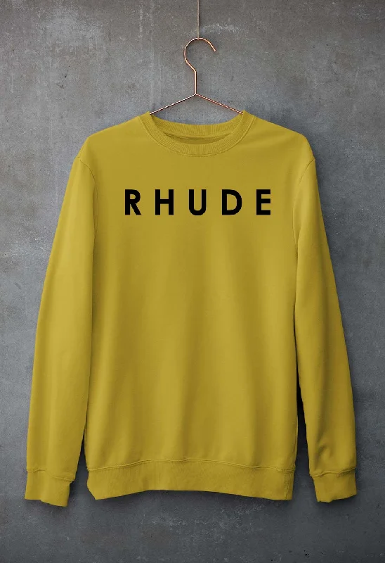 rhude Sweatshirt for Men/Women Hoodie with Set-In Sleeves Structured Classic