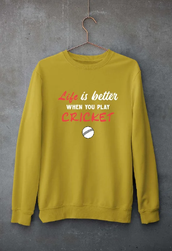 Play Cricket Unisex Sweatshirt for Men/Women Hoodie with Reflective Safety Nightwear Play Cricket Unisex Sweatshirt for Men/Women Hoodie with Reflective Safety Nightwear