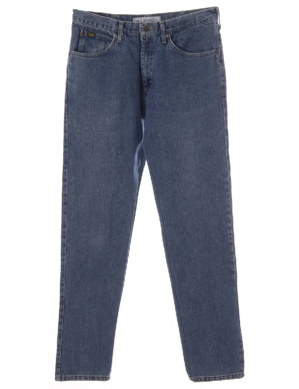 Label Thomas Tapered Denim Jeans Comfortable Drawstring Waist Jeans