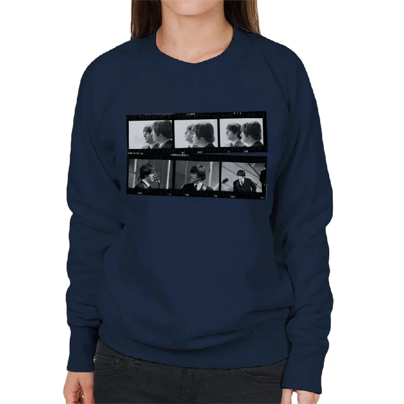 TV Times Beatles Lennon McCartney Show Photo Strip Women's Sweatshirt Zip Hoodie Drawstring Kangaroo Pocket TV Times Beatles Lennon McCartney Show Photo Strip Women's Sweatshirt Zip Hoodie Drawstring Kangaroo Pocket