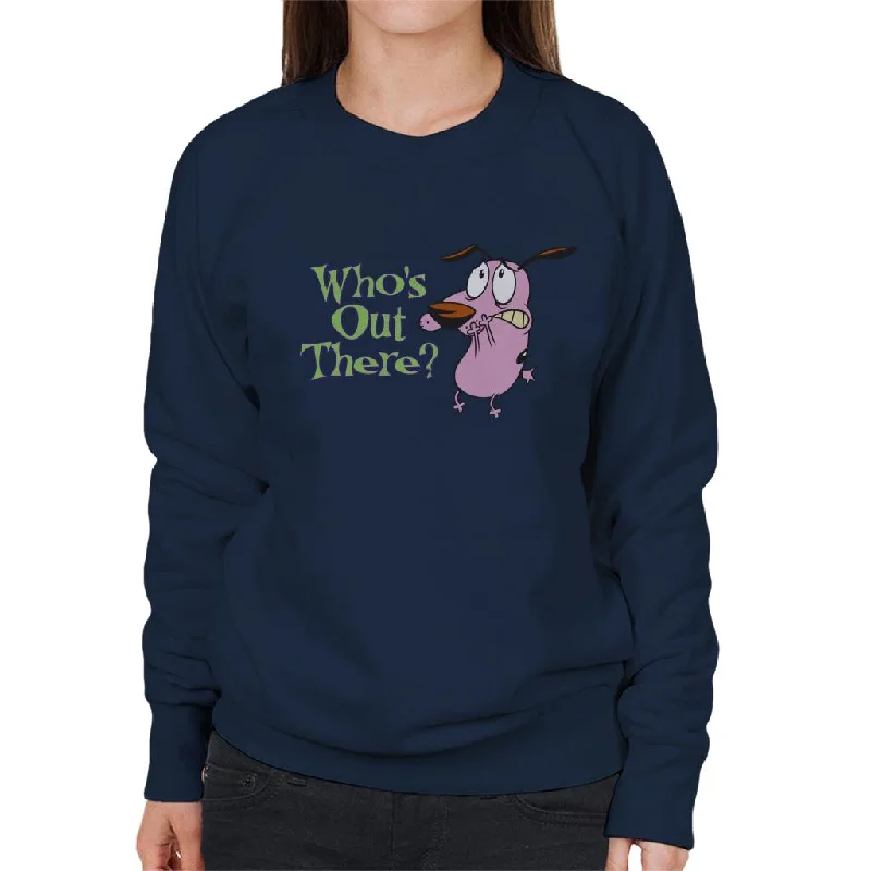 Courage The Cowardly Dog Halloween Who's Out There Women's Sweatshirt Hoodie with Hidden Zipper Minimalist Clean Courage The Cowardly Dog Halloween Who's Out There Women's Sweatshirt Hoodie with Hidden Zipper Minimalist Clean