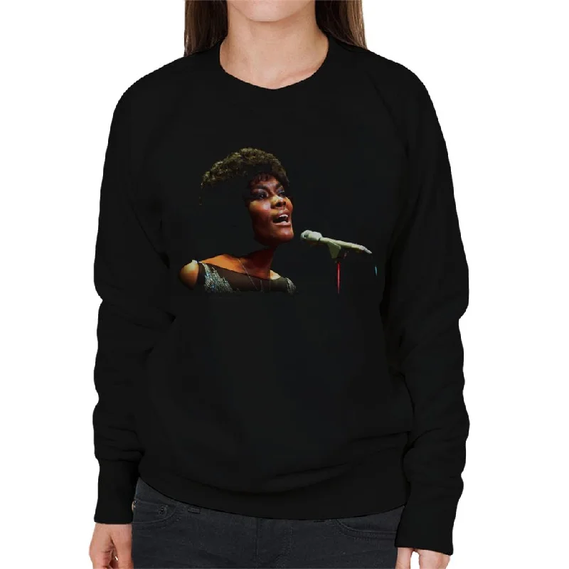 TV Times Dionne Warwick Live Women's Sweatshirt Hoodie with Fur Luxurious Winter