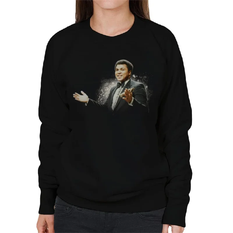 TV Times Muhammad Ali Tuxedo Women's Sweatshirt Hoodie with High Neck Warm Protective TV Times Muhammad Ali Tuxedo Women's Sweatshirt Hoodie with High Neck Warm Protective