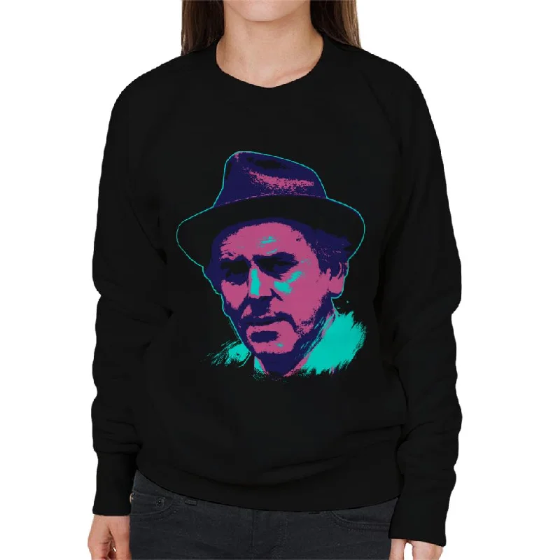 TV Times Actor George Cole Minder 1982 Pop Art Stylised Women's Sweatshirt Hoodie with Belted Waist Structured Tailored TV Times Actor George Cole Minder 1982 Pop Art Stylised Women's Sweatshirt Hoodie with Belted Waist Structured Tailored
