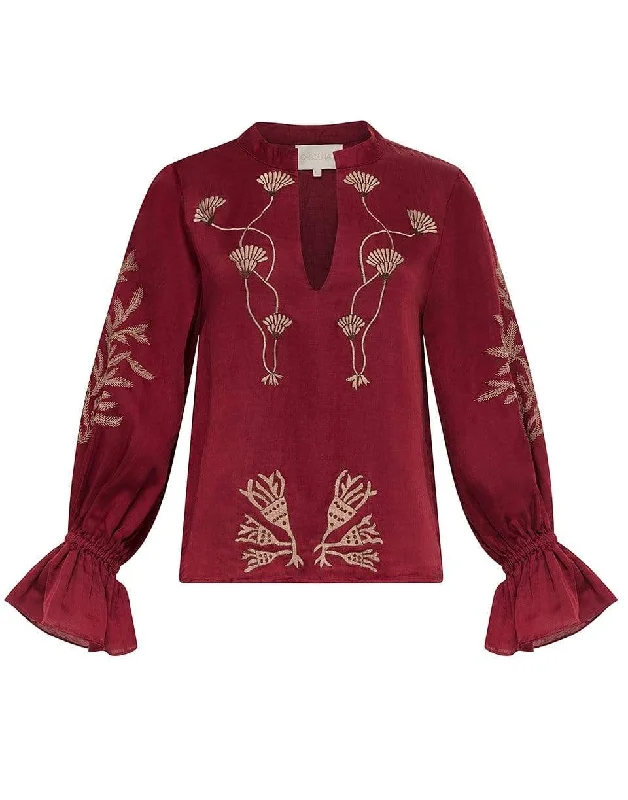 Dom Blouse Double Button Blouse