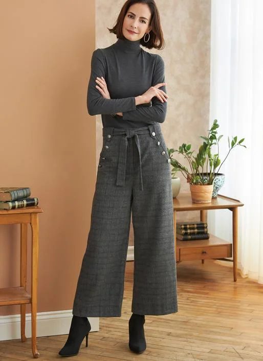 Butterick Pattern B6715 Miss Petite Pants Cozy Maternity Pants